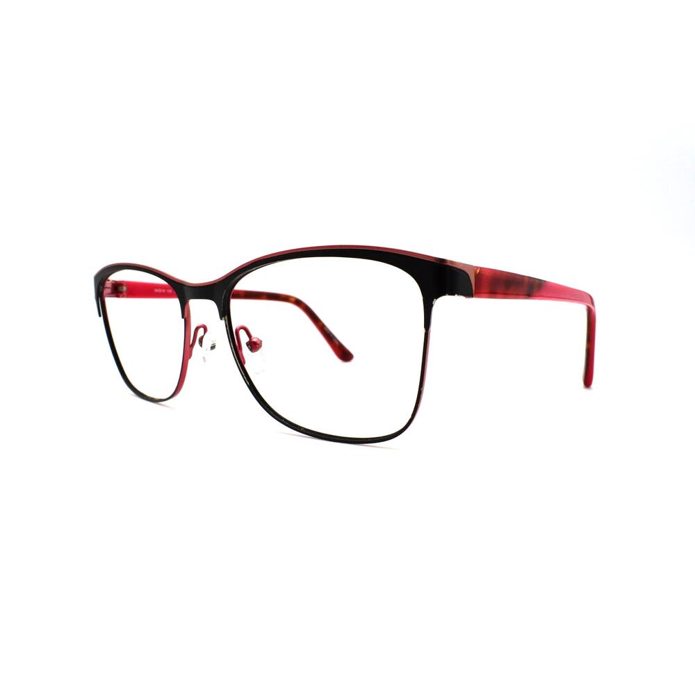 Wittnauer Tatiana Black/Red 54-16-135mm Eyeglasses FRAMES ONLY - GOOD CONDITION